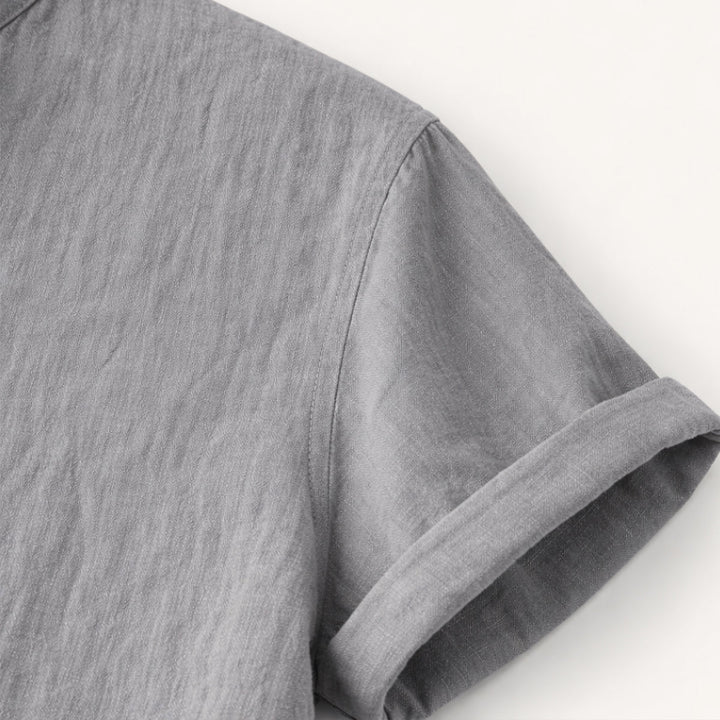 La Chemise Henley en Coton Lin d&