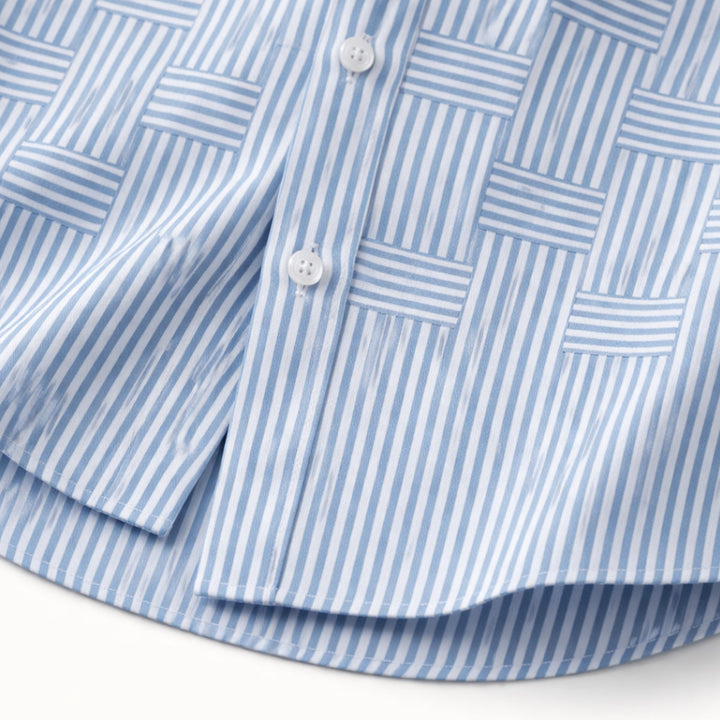La Chemise Rayée Résistante aux Froissements et Respirante pour Hommes Stratford