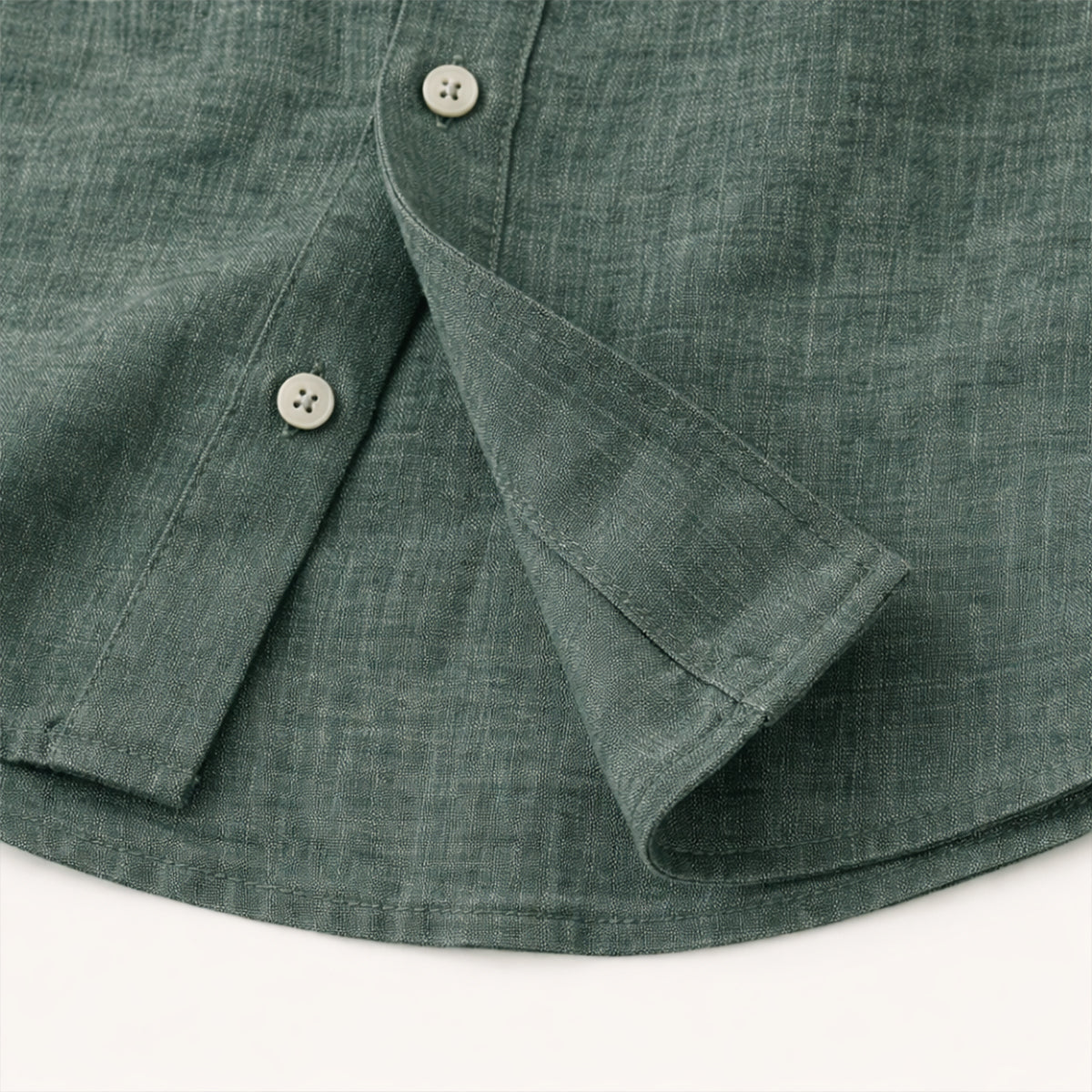La Chemise Décontractée en Lin à Manches Boutonnées pour Hommes Meadowfall