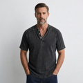 Thomas - T-shirt Vintage à Boutons pour Hommes