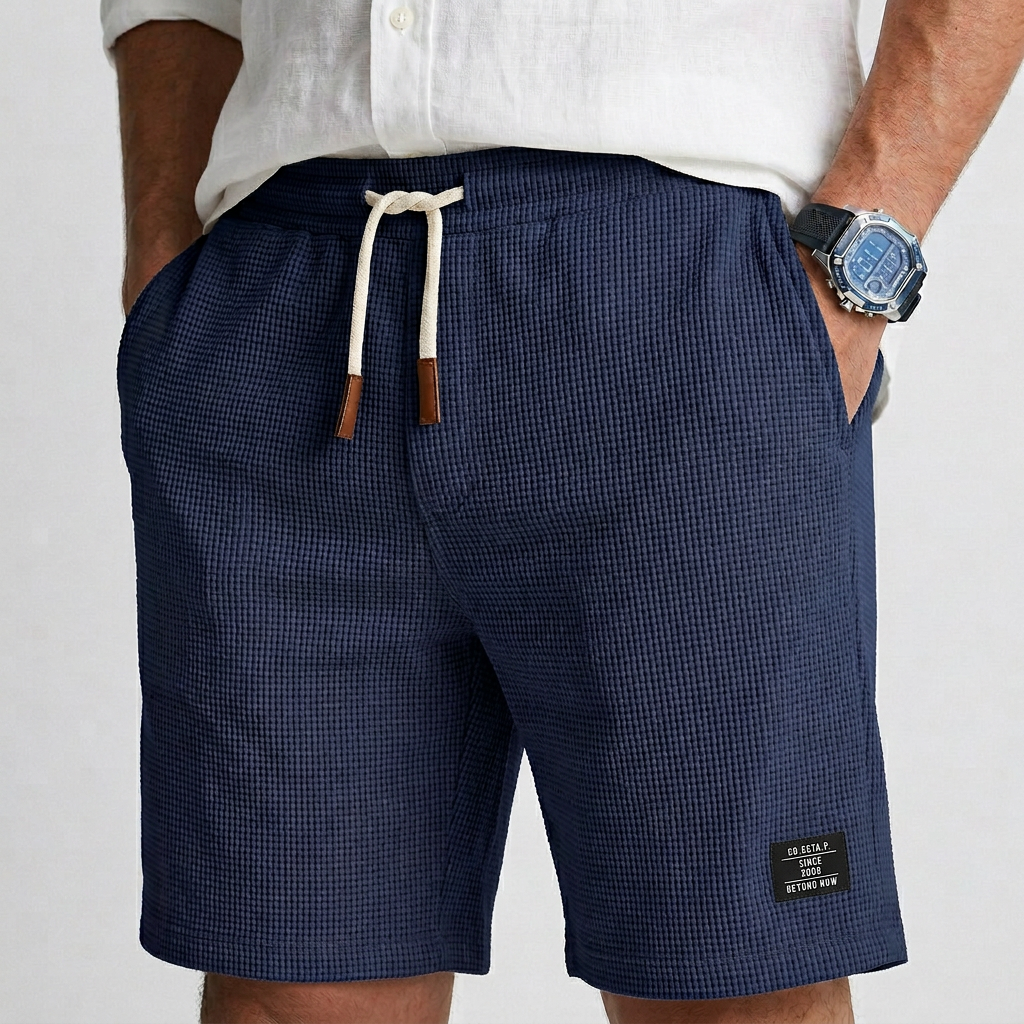 Victor - Short en Tricot Texturé Décontracté