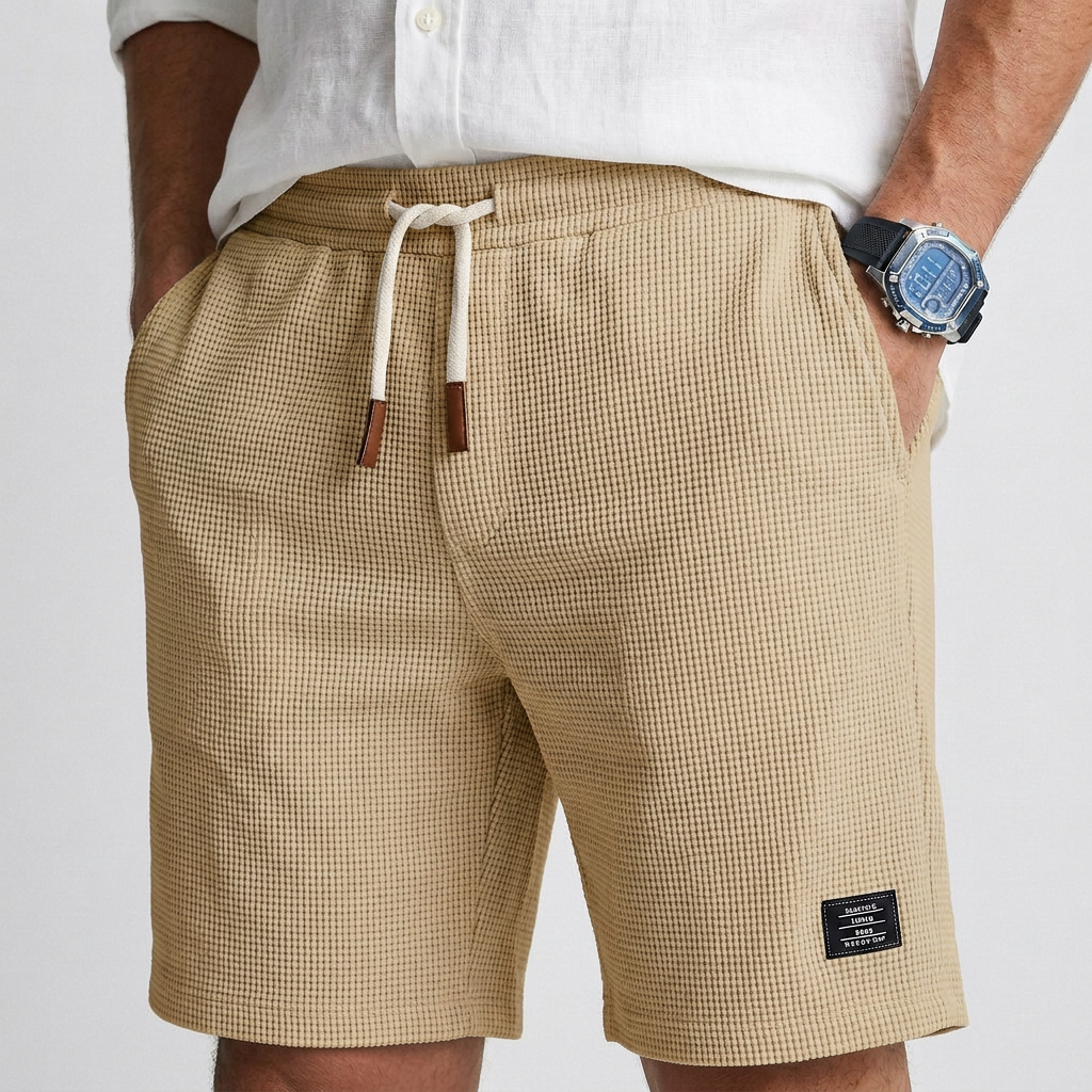 Théo - Short en Tricot Texturé Décontracté