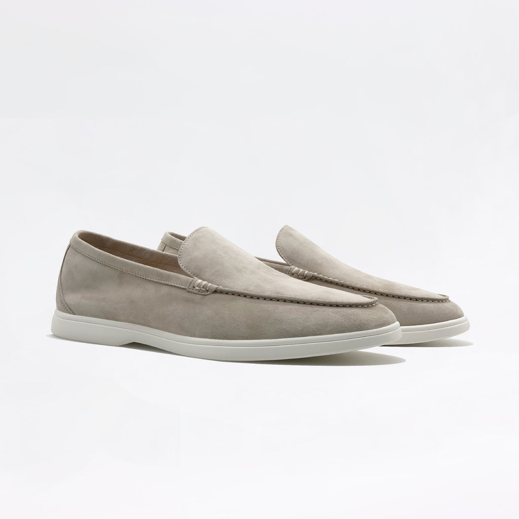 Mocassins en daim - Écru