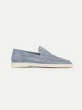 Mocassin Classique en Suède Bleu Bébé