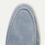 Mocassin Classique en Suède Bleu Bébé