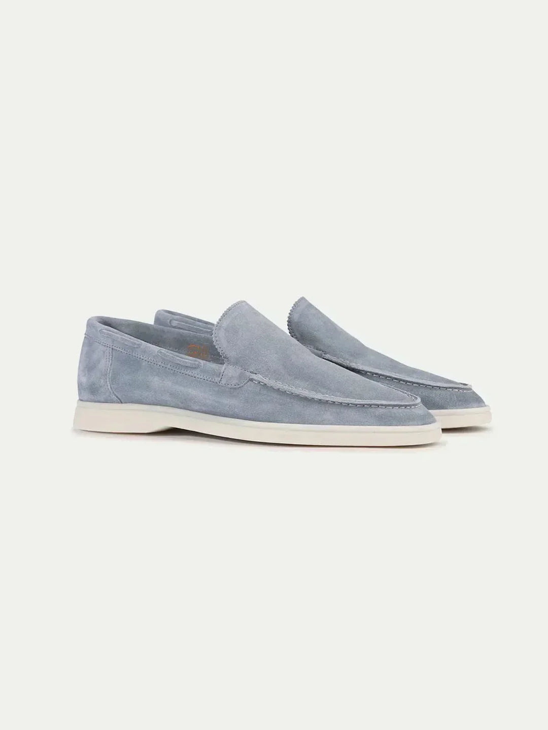 Mocassin Classique en Suède Bleu Bébé