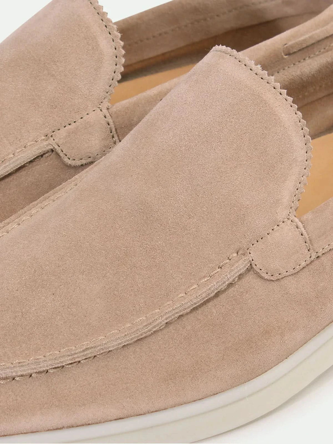 Mocassin Classique en Suède Beige