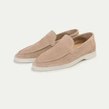 Mocassin Classique en Suède Beige