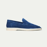 Mocassin Classique en Suède Bleu Baie