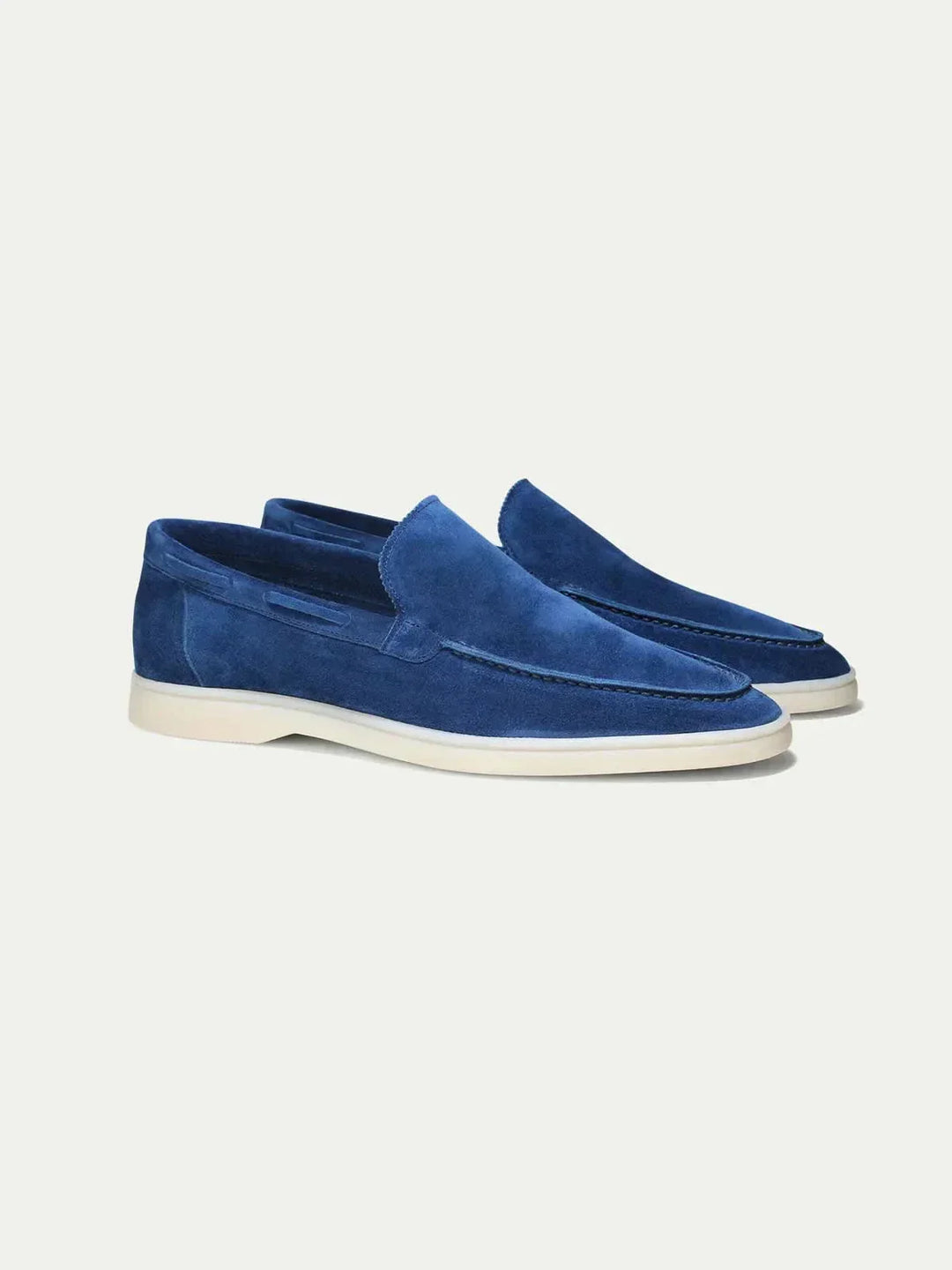 Mocassin Classique en Suède Bleu Baie