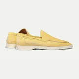 Mocassin Classique Suède Jaune Agrume