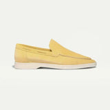 Mocassin Classique Suède Jaune Agrume