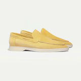 Mocassin Classique Suède Jaune Agrume