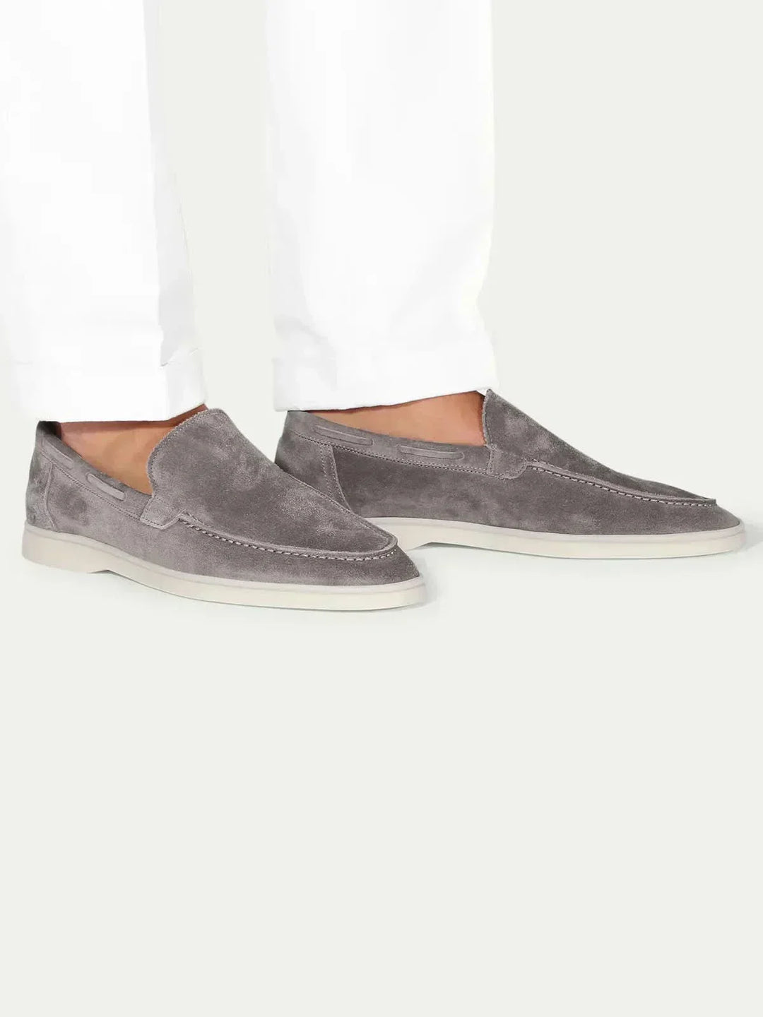 Mocassin Classique en Suède Gris