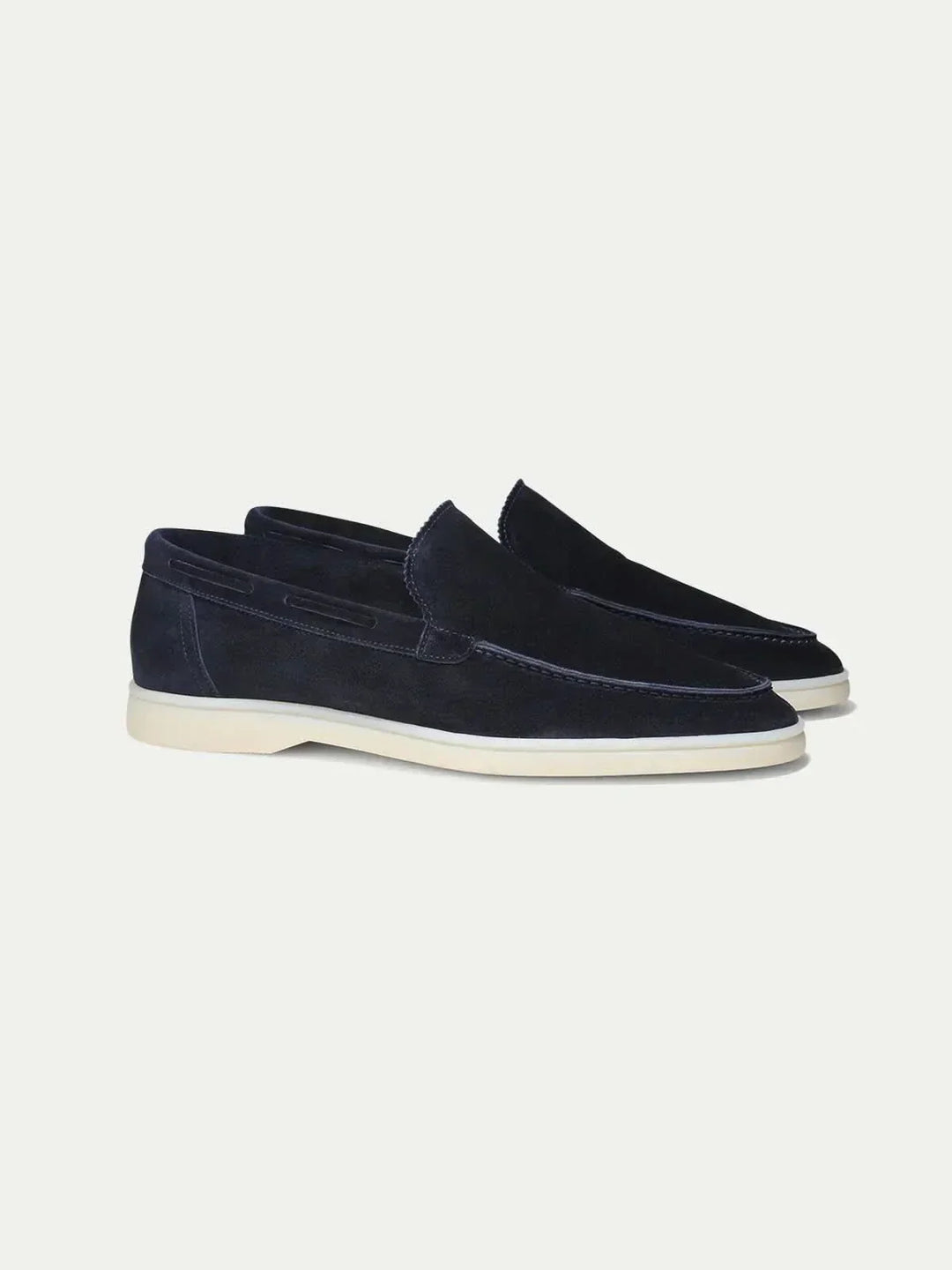 Mocassin Classique en Suède Bleu Marine