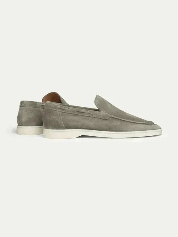 Mocassin Classique en Suède Vert Olive