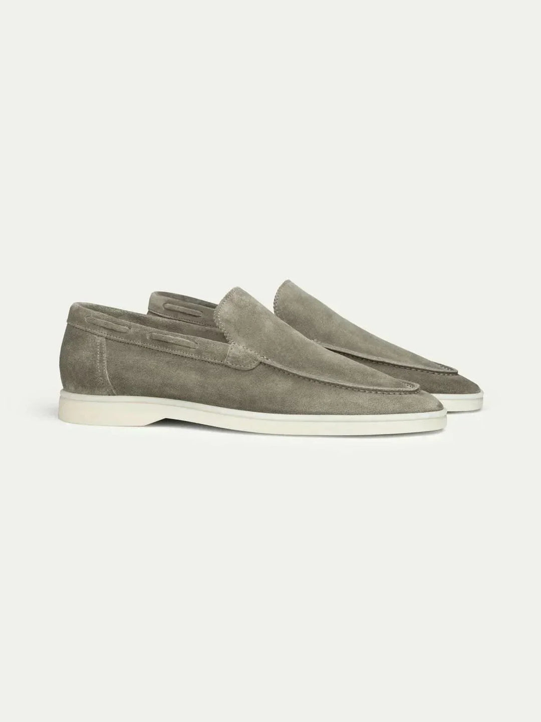 Mocassin Classique en Suède Vert Olive