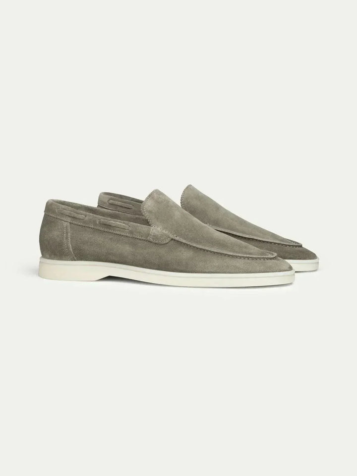 Mocassin Classique en Suède Vert Olive