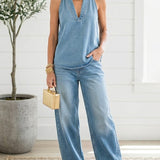 Ivy | Ensemble Gemellare Denim Effet Vintage Lavé Doux