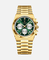 Chronograph Gold Emerald