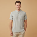 La chemise Henley en coton et lin doux pour hommes Inverness