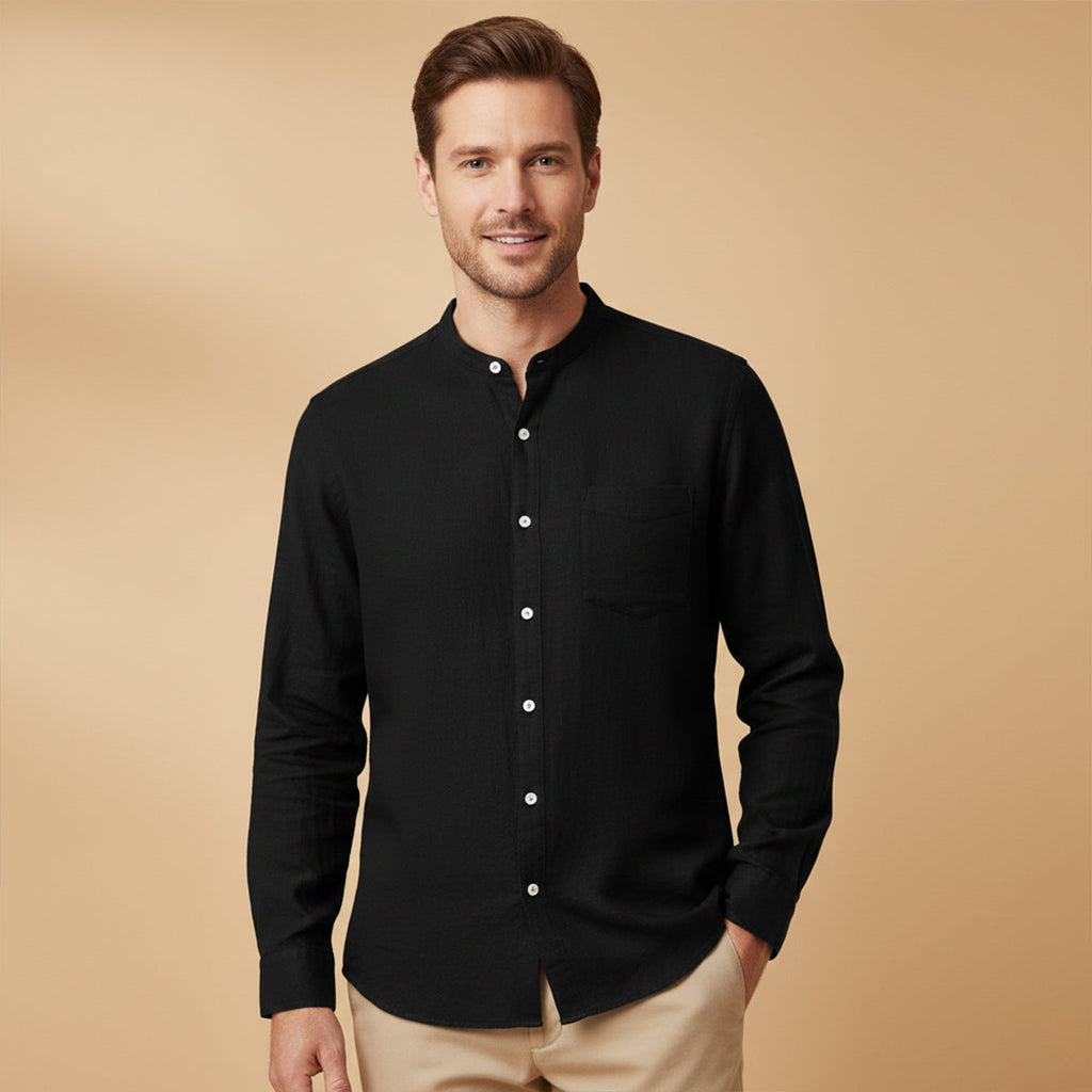 La Chemise en Lin Brighton – Chemise à Manches Longues pour Hommes