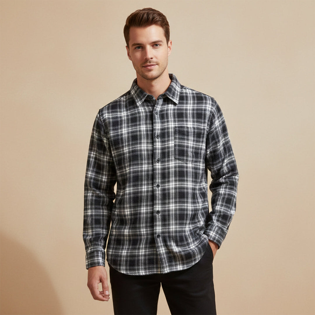 La chemise à carreaux décontractée rétro pour homme Glenhurst