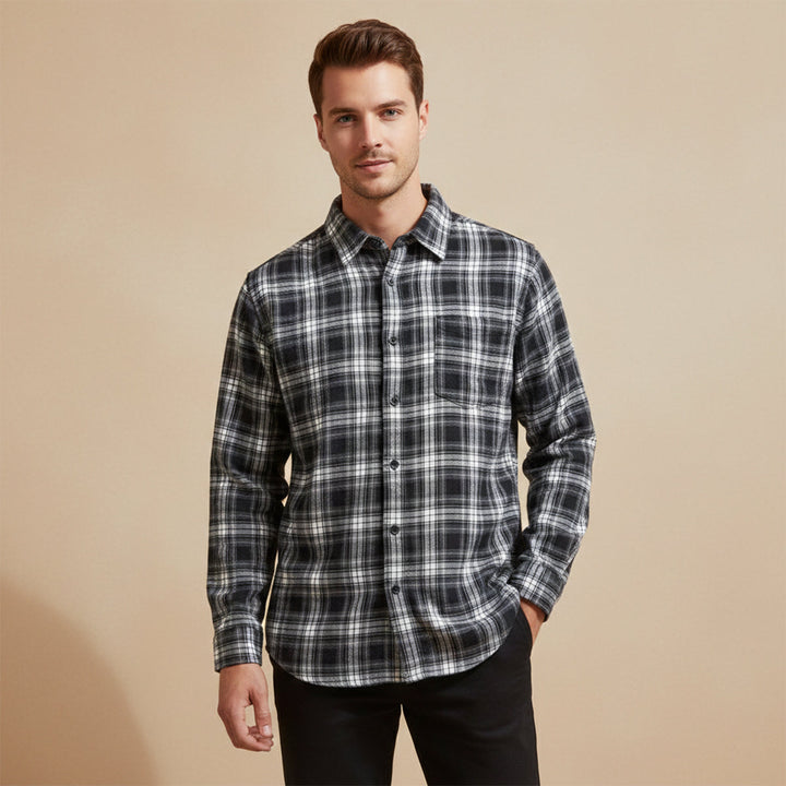 La chemise à carreaux décontractée rétro pour homme Glenhurst