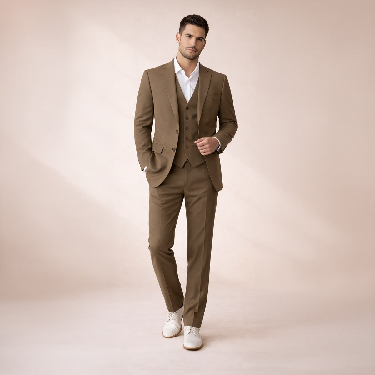 Le costume slim fit 3 pièces pour homme Silverwood – Ensemble élégant blazer, gilet et pantalon