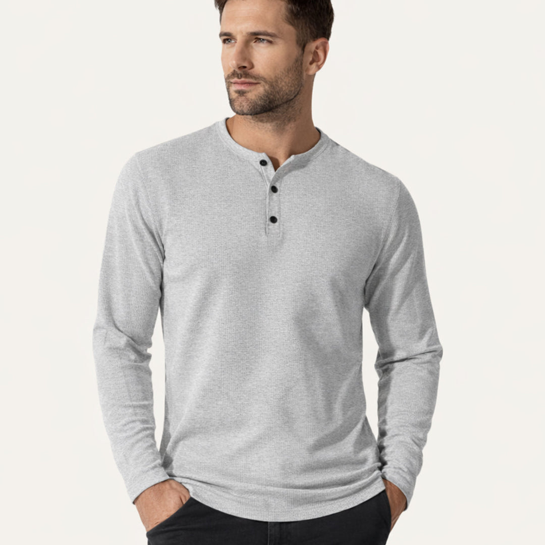 La Chemise Thermique Henley à Gaufres Décontractée pour Hommes Pinecrest Creek