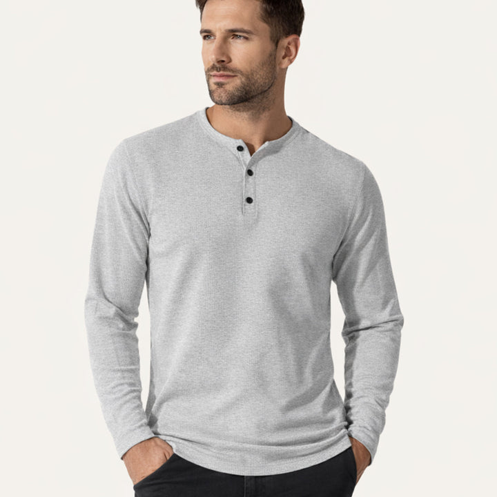 La Chemise Thermique Henley à Gaufres Décontractée pour Hommes Pinecrest Creek