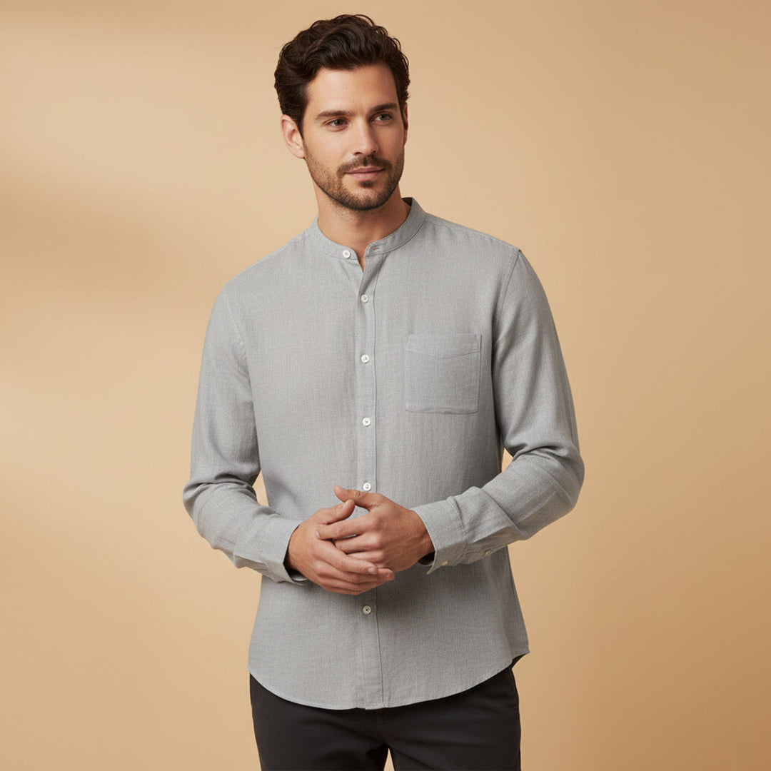 La Chemise en Lin Brighton – Chemise à Manches Longues pour Hommes