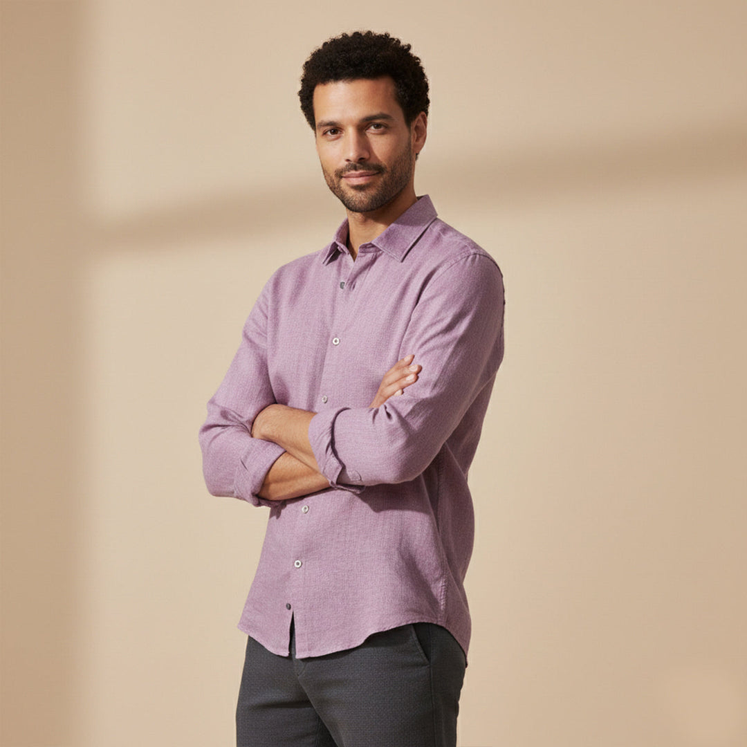 La Chemise Décontractée en Lin à Boutons pour Hommes Cedar Ridge Hill