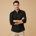 La Chemise Décontractée en Coton-Lin pour Homme Buckingham
