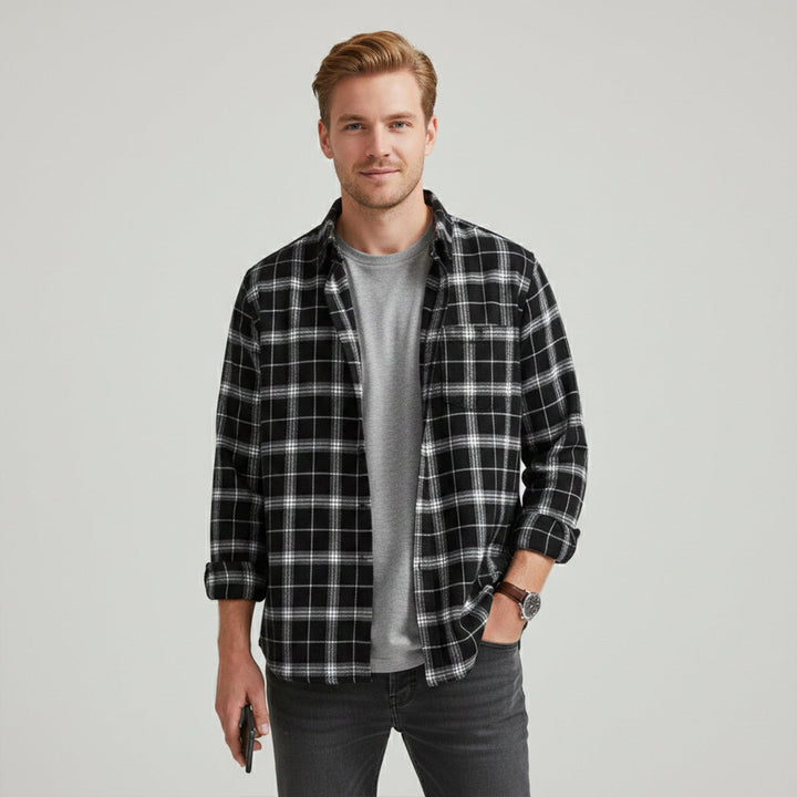 La chemise à carreaux décontractée rétro pour homme Glenhurst