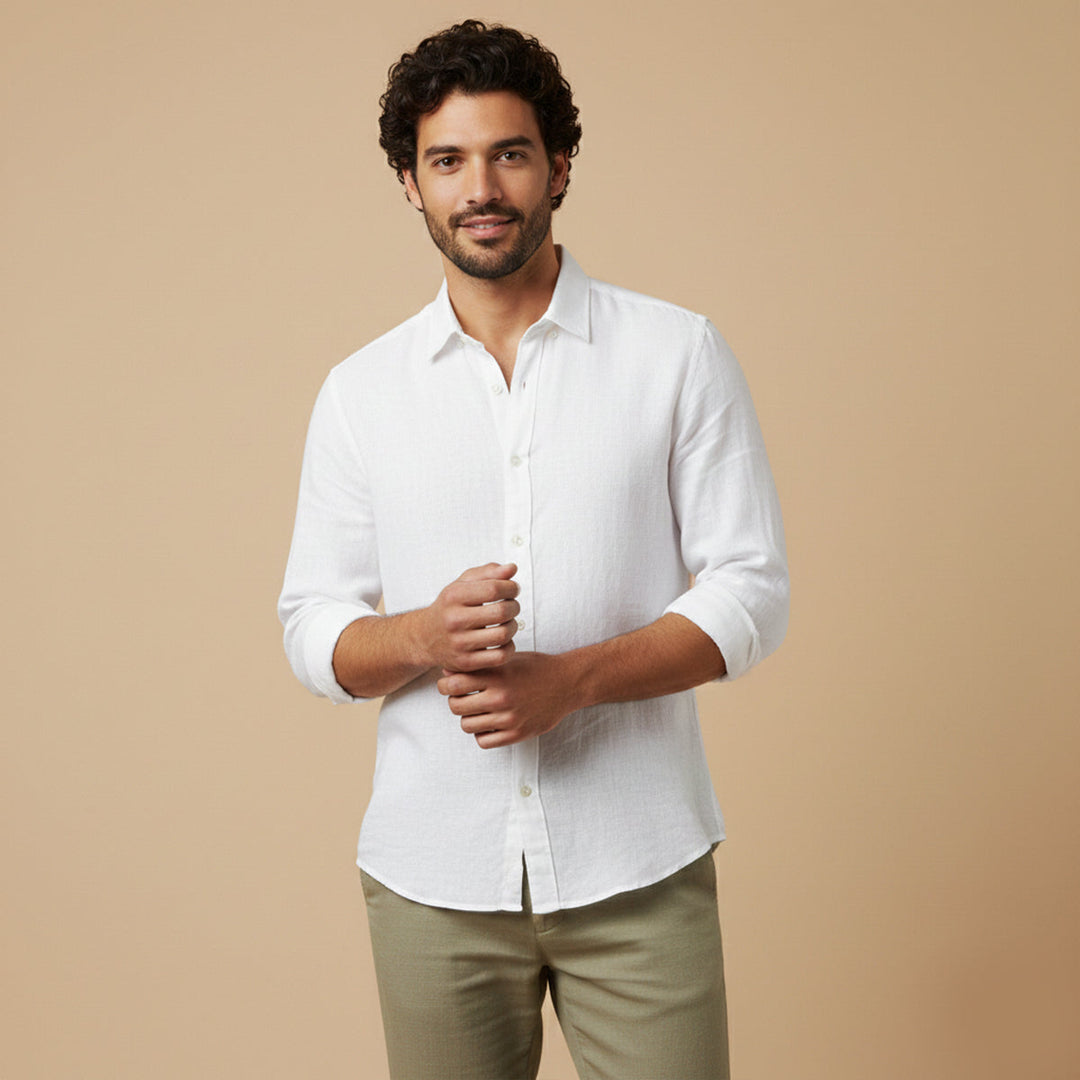 La chemise décontractée légère en mélange de lin pour homme Pinecrest Automne
