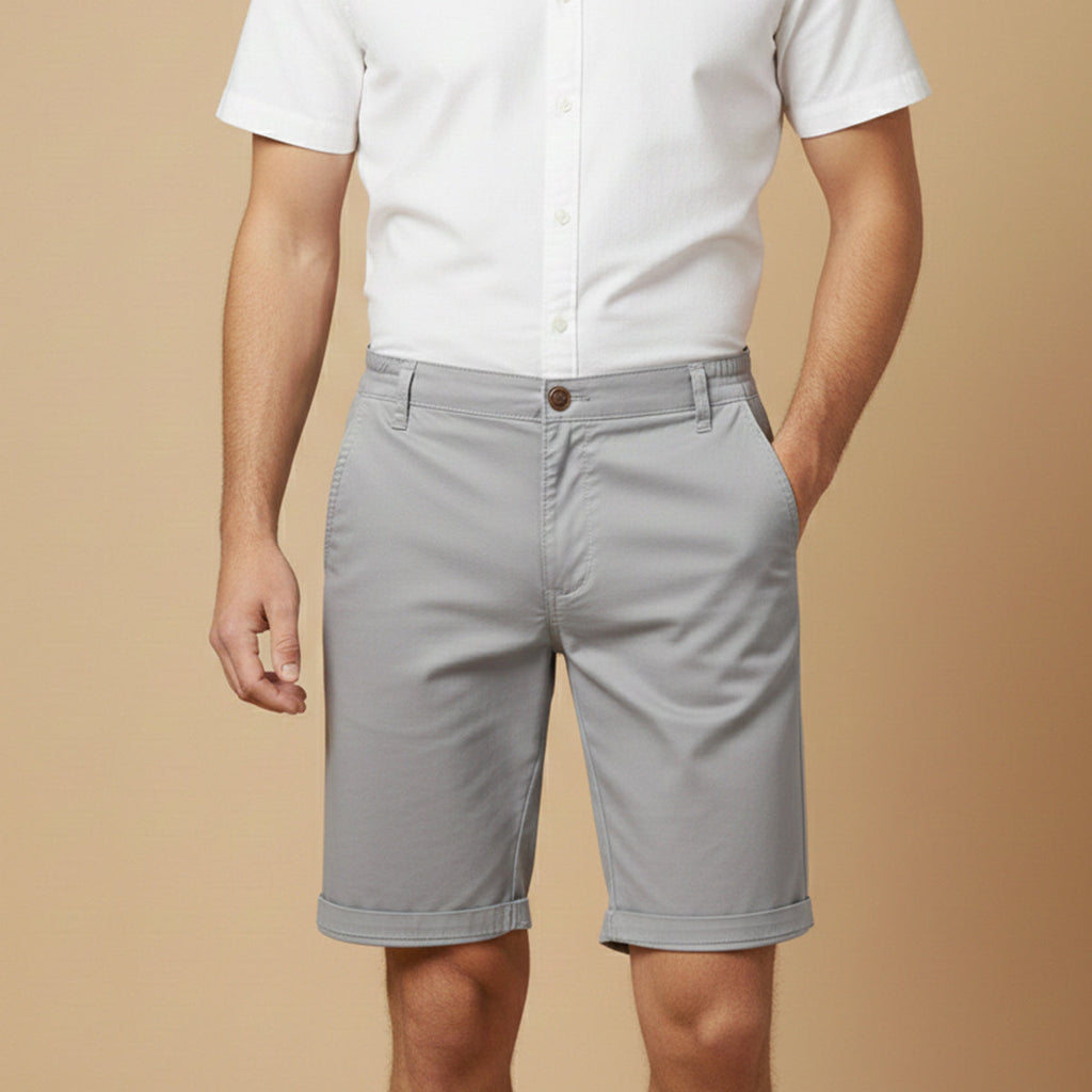 Les Shorts d'Été en Coton Premium à Panneau Plat pour Hommes Roseland