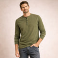 La Chemise Henley en Mélange de Coton Respirant pour Hommes Meadowcrest Hill
