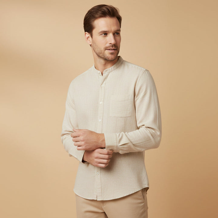 La Chemise en Lin Brighton – Chemise à Manches Longues pour Hommes