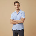 La Chemise en Lin Texturé Mélangé à Coupe Relaxée pour Homme Mayfair