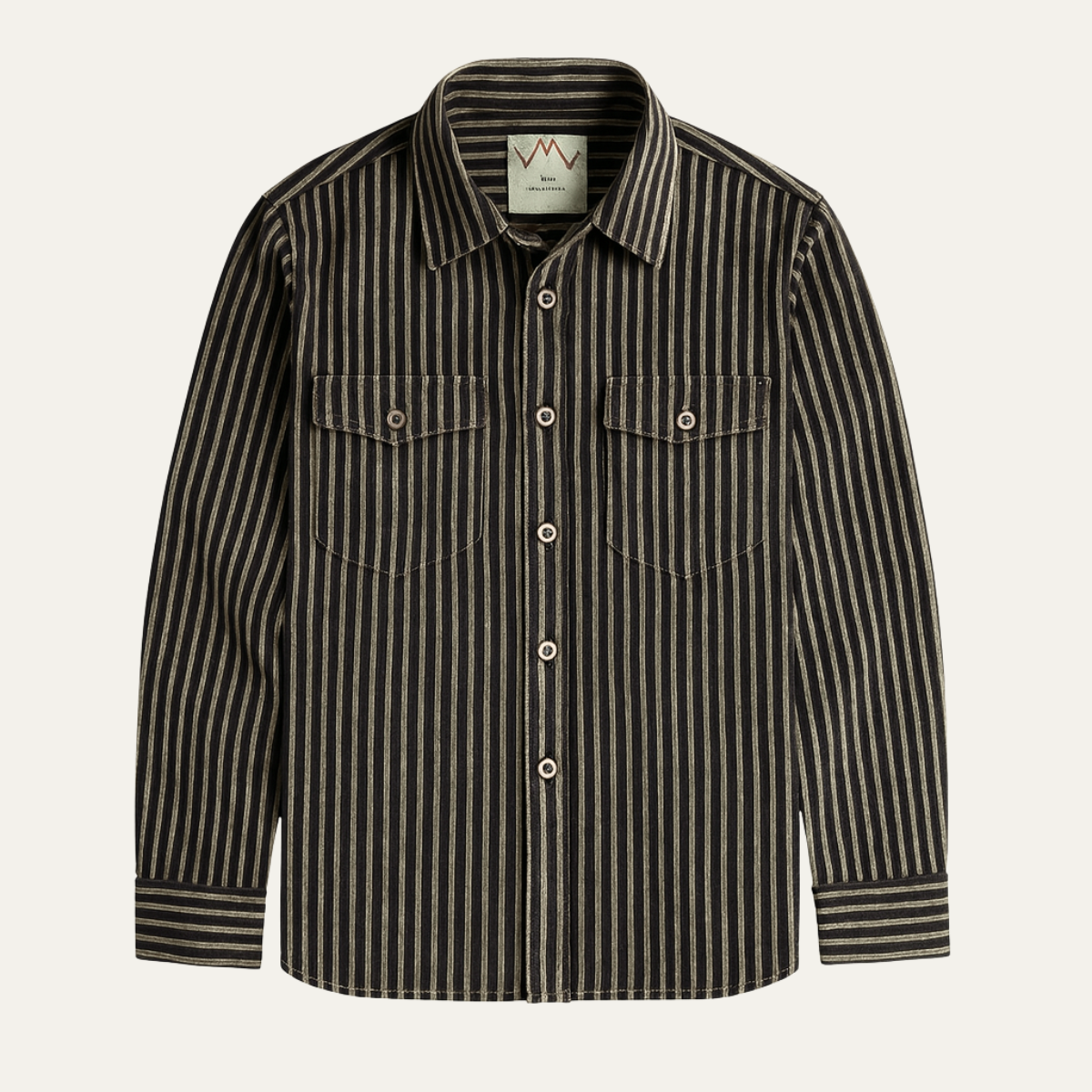 La chemise à boutons rayée rétro décontractée pour homme Stratford Hill
