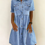 Sofía | Robe en jean décontractée élégante