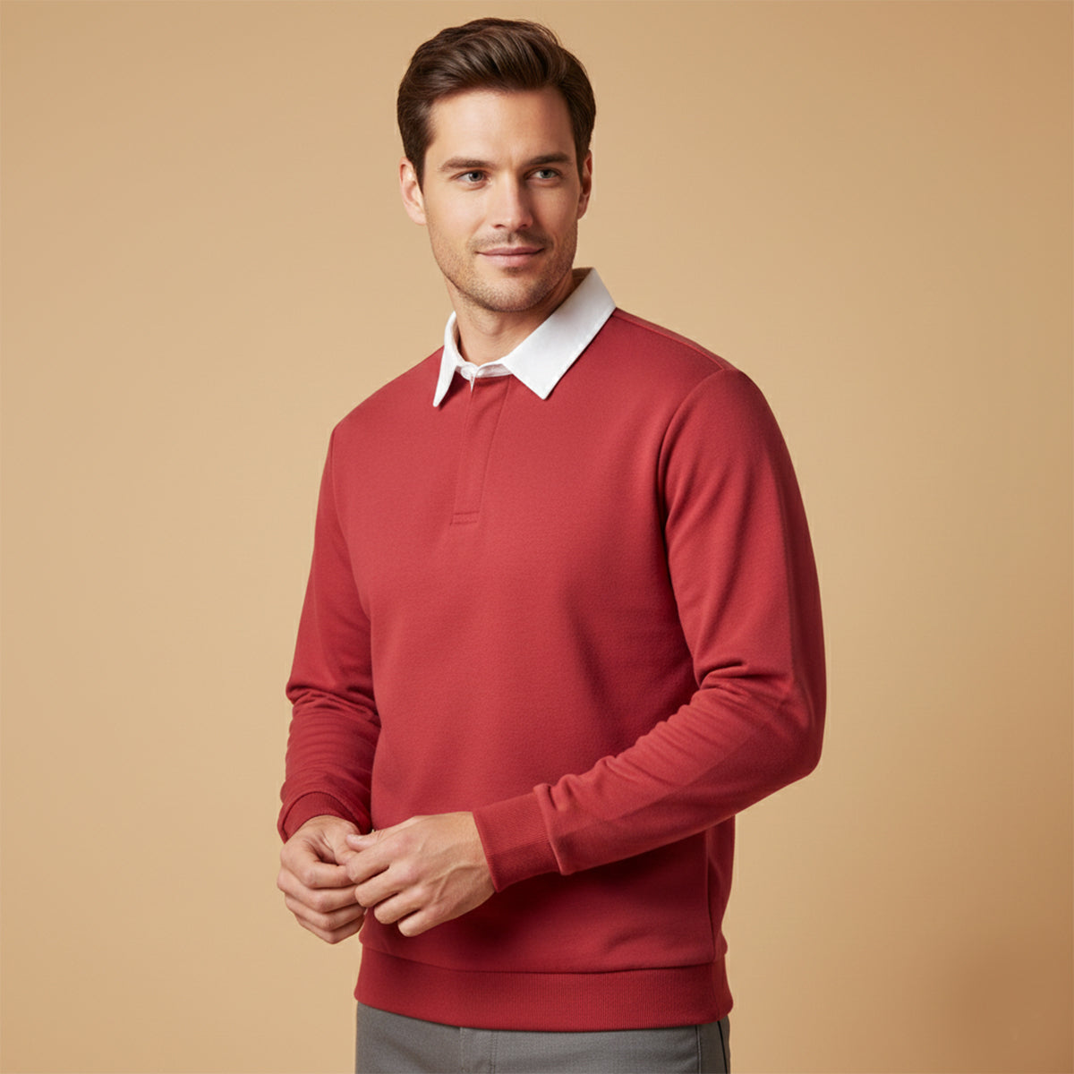 Le Polo à Manches Longues pour Hommes Chelsea – Chemise en Tricot Classique