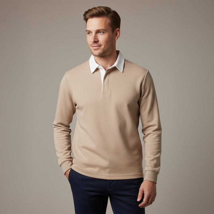 Le Polo à Manches Longues pour Hommes Chelsea – Chemise en Tricot Classique