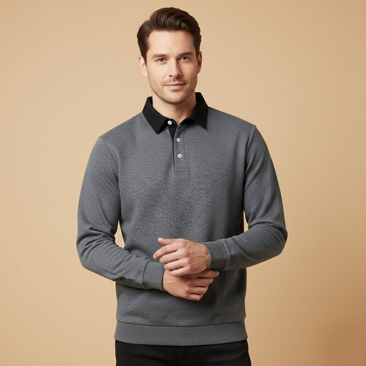 Le Polo à Manches Longues pour Hommes Chelsea – Chemise en Tricot Classique
