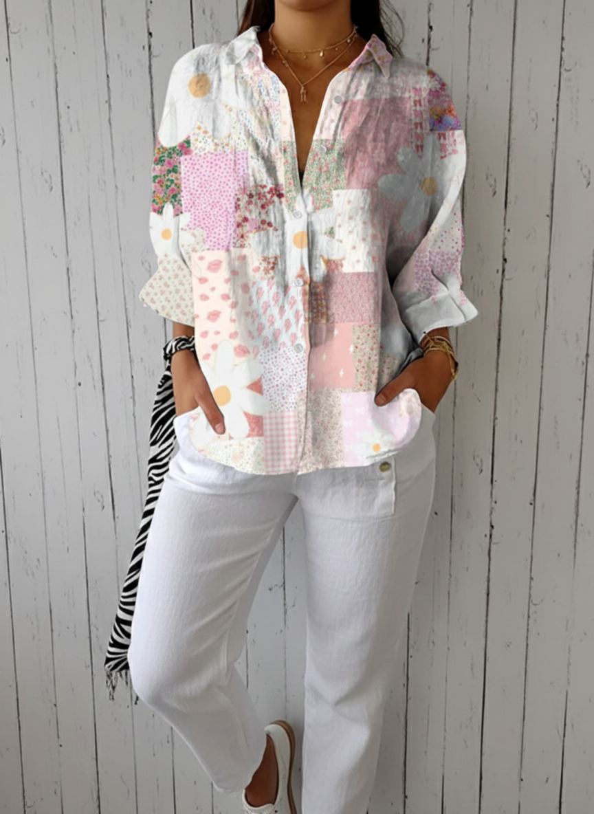 Fanny | Chemisier patchwork