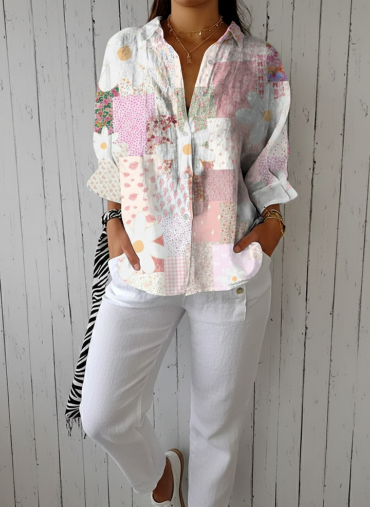 Fanny | Chemisier patchwork