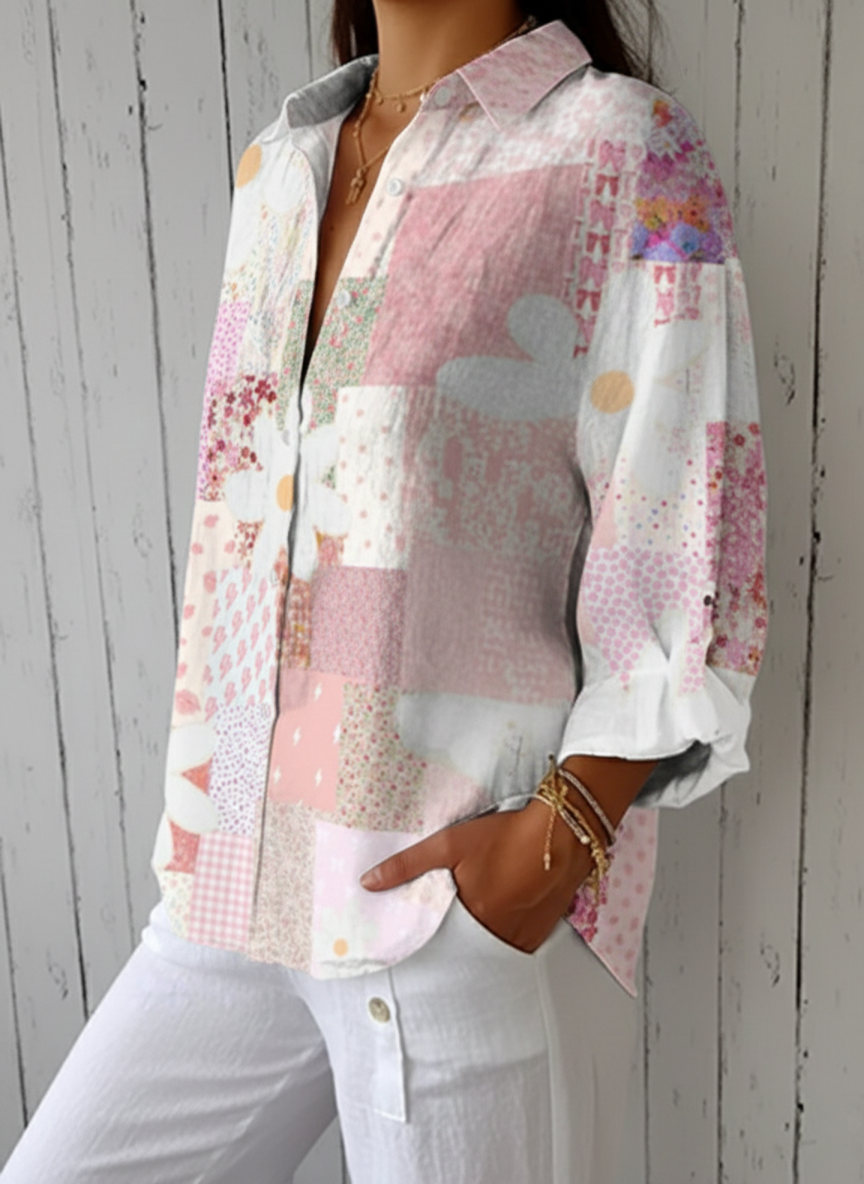 Fanny | Chemisier patchwork